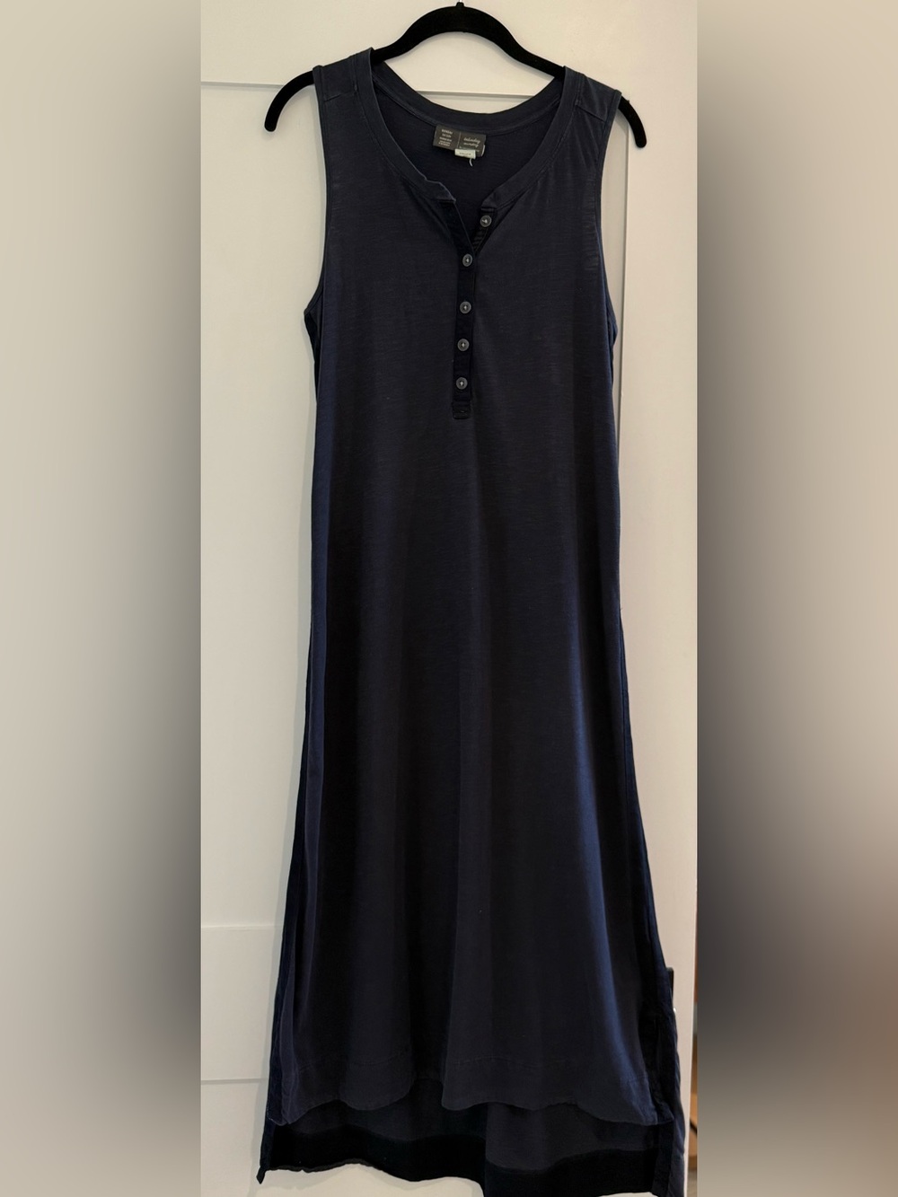 Anthropologie Navy Blue Sleeveless Maxi Dress